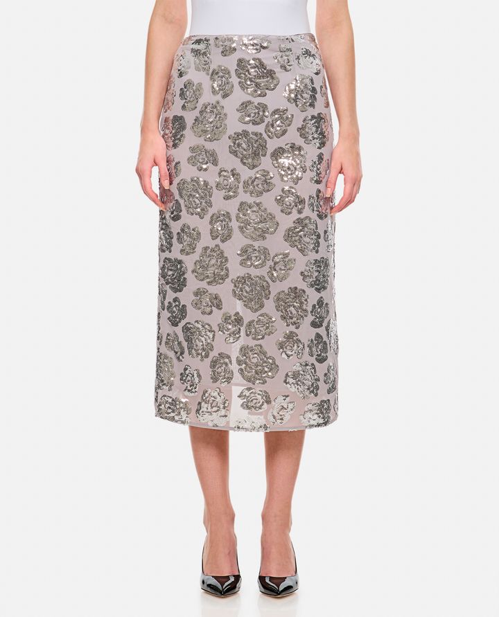 Rotate Birger Christensen GONNA IN CHIFFON CON PAILLETTES