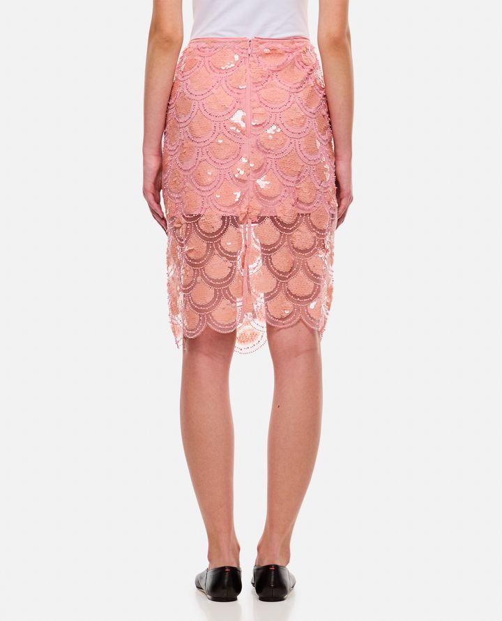 Rotate Birger Christensen GONNA MIDI CON PAILLETTES ROSA DA DONNA