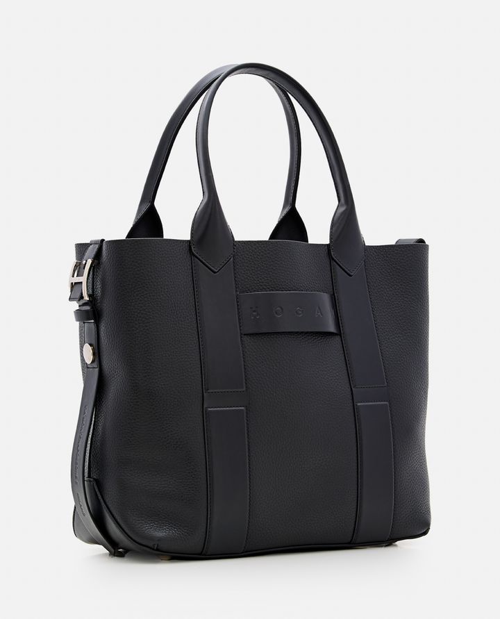 Hogan MEDIUM SCRIPT BORSA SHOPPING IN PELLE