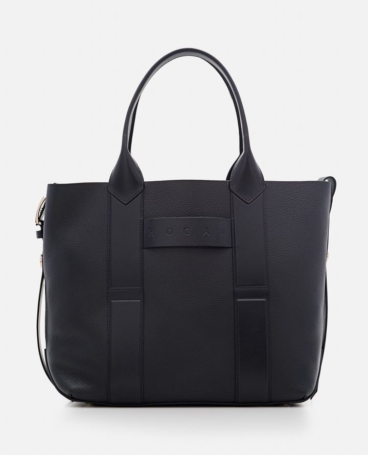 Hogan MEDIUM SCRIPT BORSA SHOPPING IN PELLE