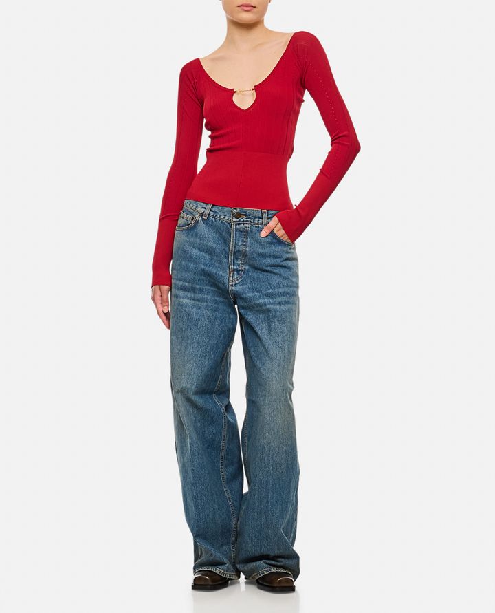 Jacquemus LE HAUT PRALU MAGLIA A MANICHE LUNGHE