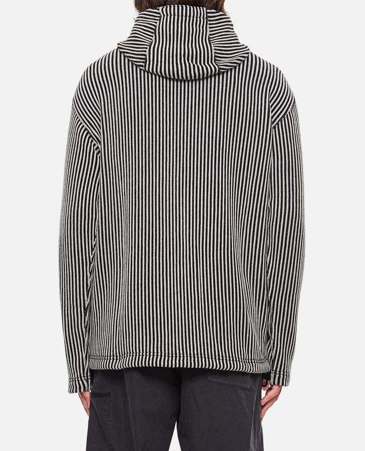 Junya Watanabe FELPA CON ZIP E CAPPUCCIO