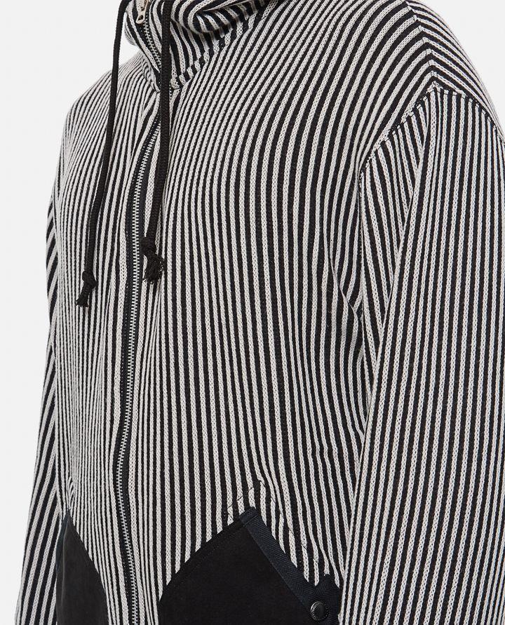 Junya Watanabe FELPA CON ZIP E CAPPUCCIO