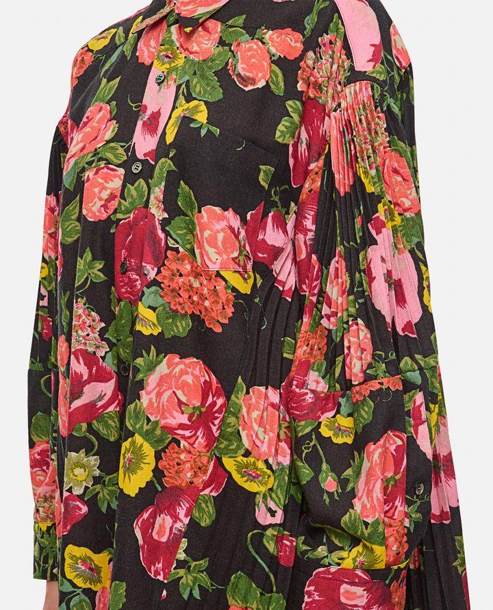 Junya Watanabe FLOWER PATTERN PRINTED SHIRT DRESS