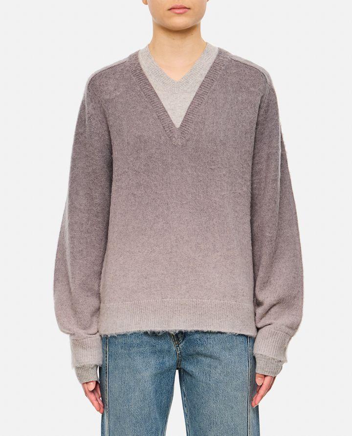 JW Anderson MAGLIONE CON SCOLLO A V E SFUMATURA