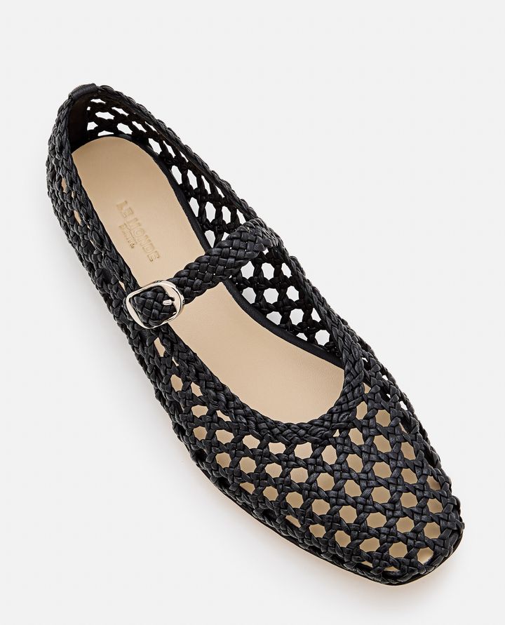 Le Monde Béryl MARY JANE BALLERINE IN PELLE