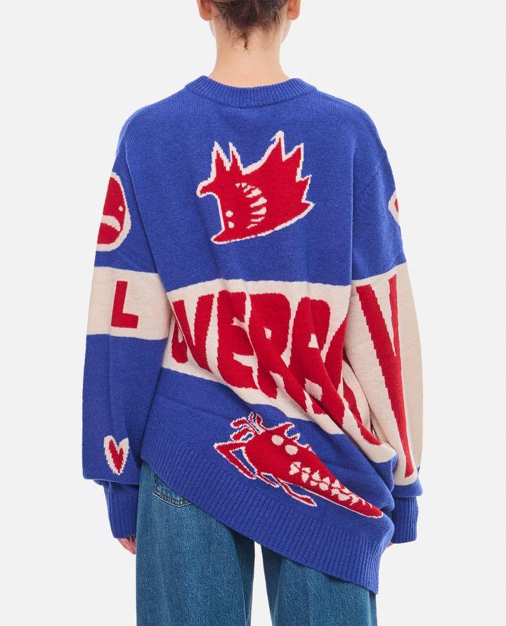 Charles Jeffrey Loverboy MAGLIONE TOPSY TURVY CON LOGO LOVERBOY