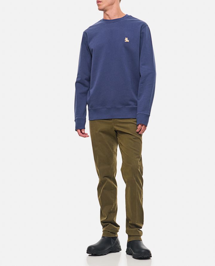 Maison Kitsuné FELPA GIROCOLLO CON VOLPE