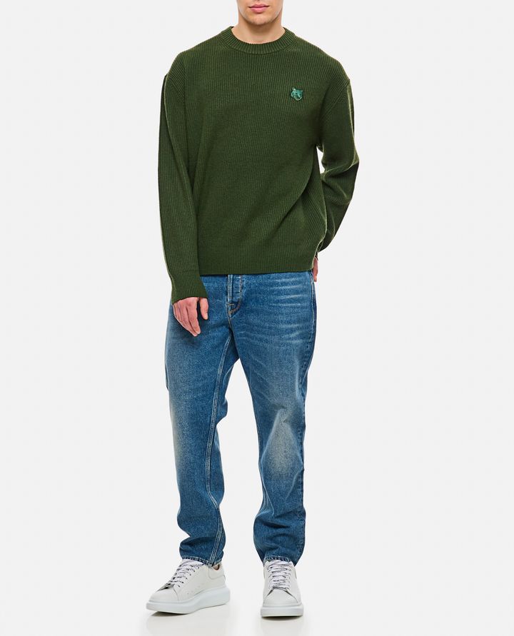 Maison Kitsuné MAGLIONE CON PATCH VOLPE