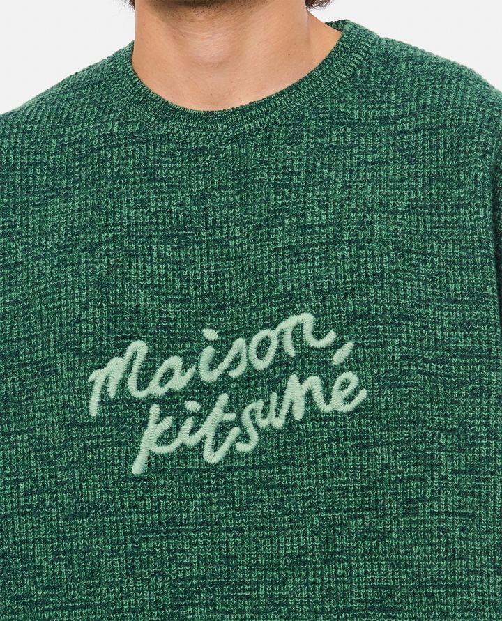 Maison Kitsuné MAGLIONE GIROCOLLO CON LOGO
