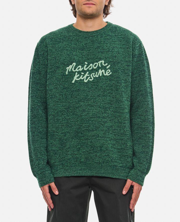 Maison Kitsuné MAGLIONE GIROCOLLO CON LOGO