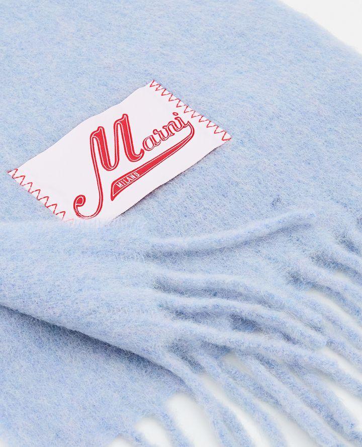 Marni SCIARPA CON LOGO E FRANGE
