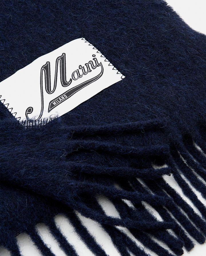 Marni SCIARPA CON LOGO E FRANGE