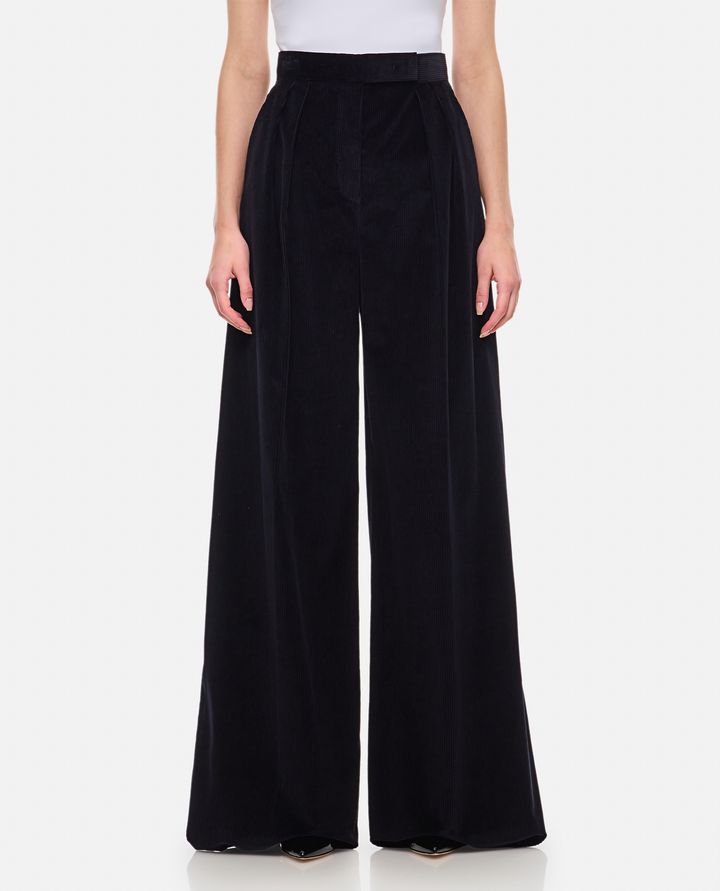 Max Mara GILLY PANTALONI AMPI IN VELLUTO