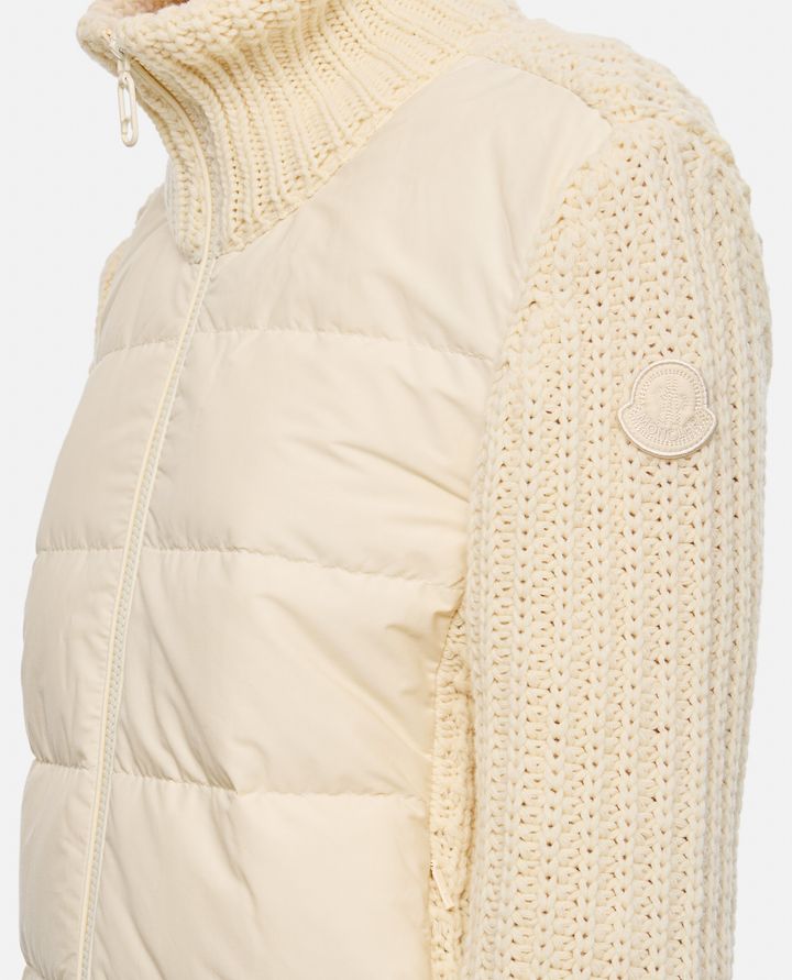 Moncler GIACCA CON MANICHE IN MAGLIA