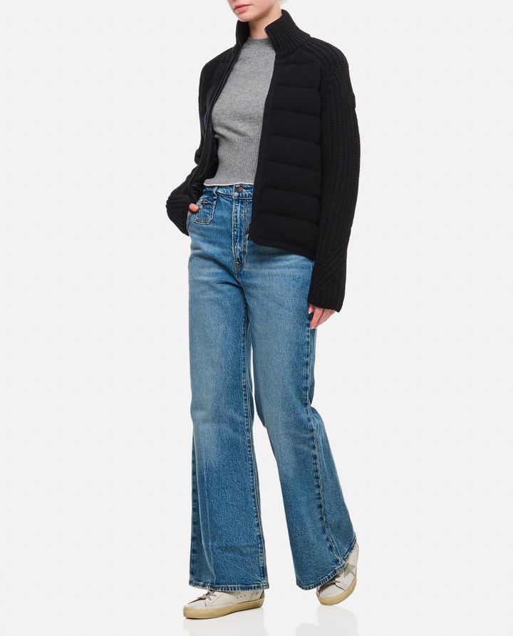 Moncler GIACCA CON MANICHE IN MAGLIA