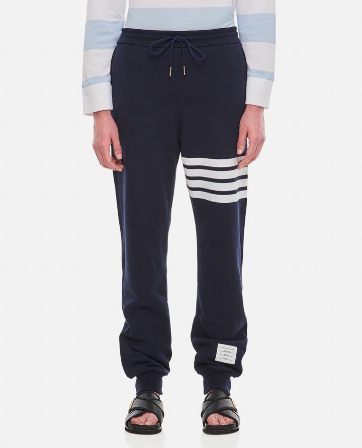 Thom Browne PANTALONE IN FELPA CLASSICA LOOPBACK 4 BAR DA UOMO - THOM BROWNE