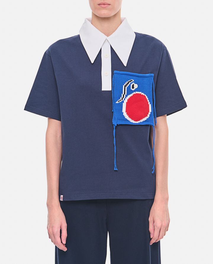 Charles Jeffrey Loverboy POLO DA RUGBY CON PATCH IN MAGLIA