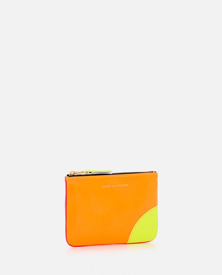 Comme Des Garçons Play PORTAFOGLIO LINEA PELLE SUPER FLUO