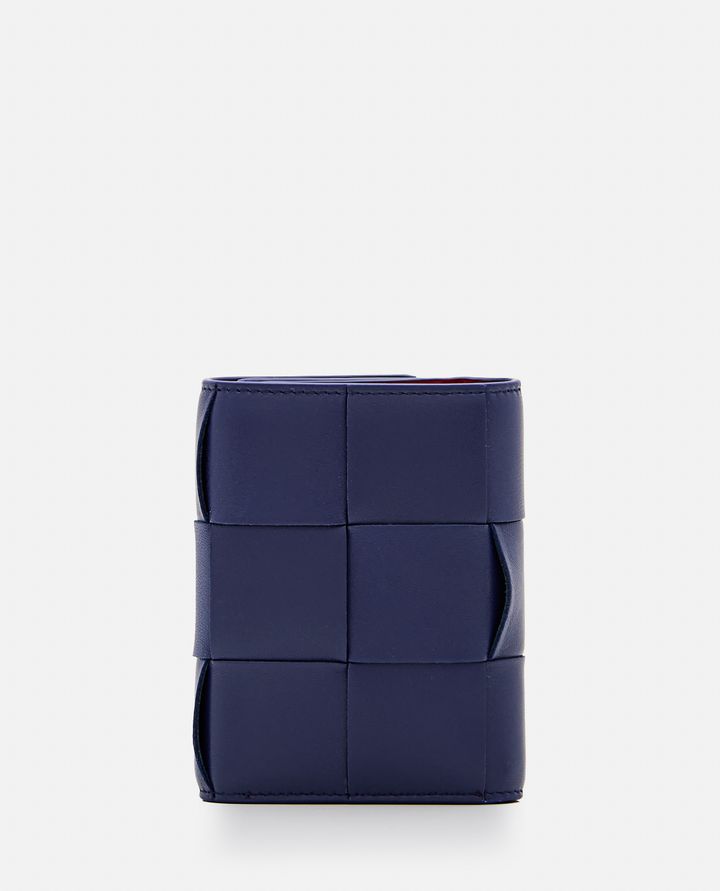 Bottega Veneta PORTAFOGLIO TRI-FOLD IN PELLE BICOLORE