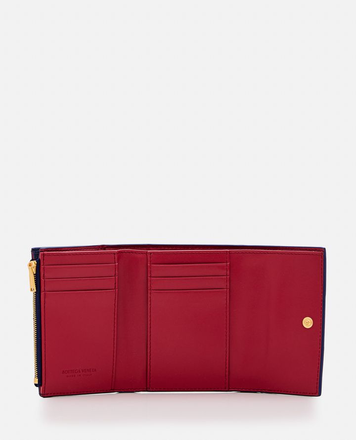Bottega Veneta PORTAFOGLIO TRI-FOLD IN PELLE BICOLORE