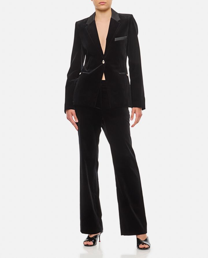 Rabanne GIACCA MONOPETTO IN VELLUTO