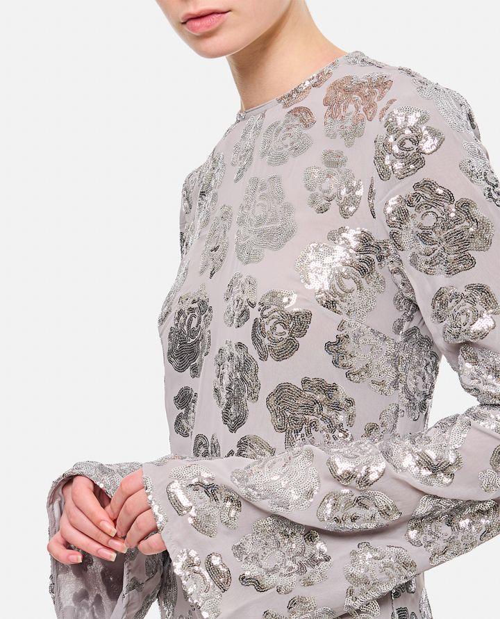 Rotate Birger Christensen ABITO LUNGO CON RICAMI