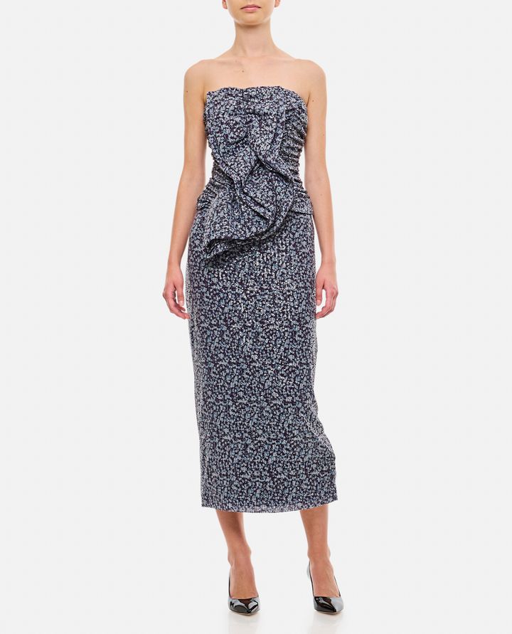 Rotate Birger Christensen TOP CORTO CON VOLANT