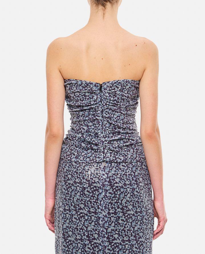 Rotate Birger Christensen TOP CORTO CON VOLANT