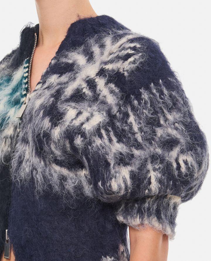 Sacai MAGLIA PATTERN CON ZIP