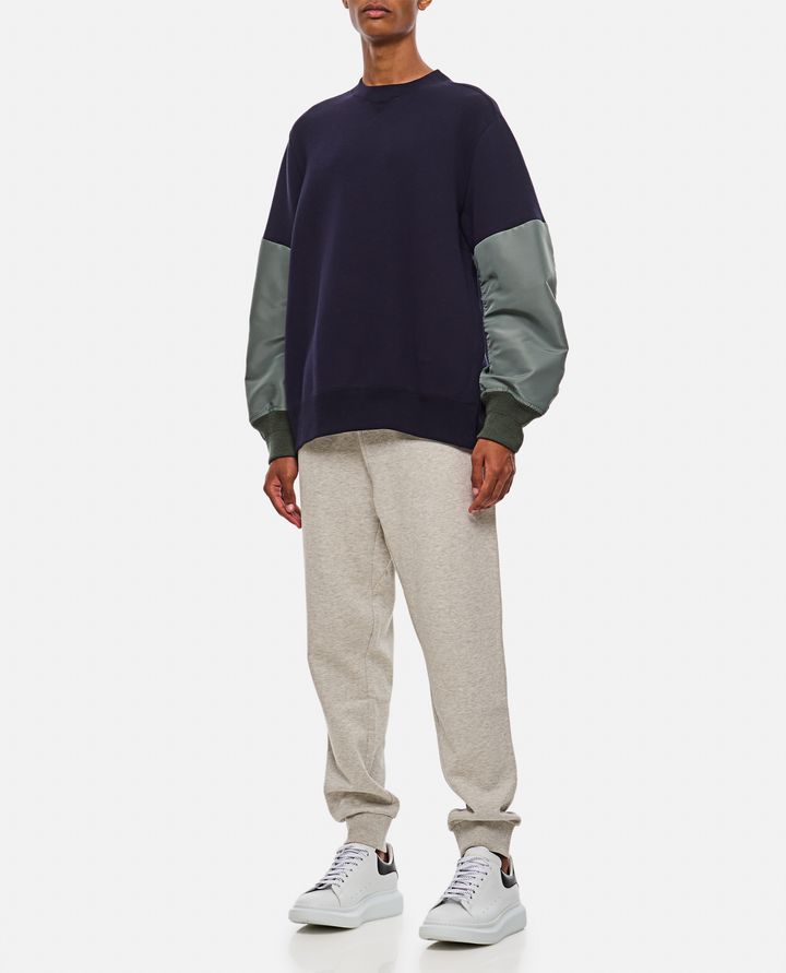 Sacai NYLON TWILL X SPONGE SWEAT PULLOVER