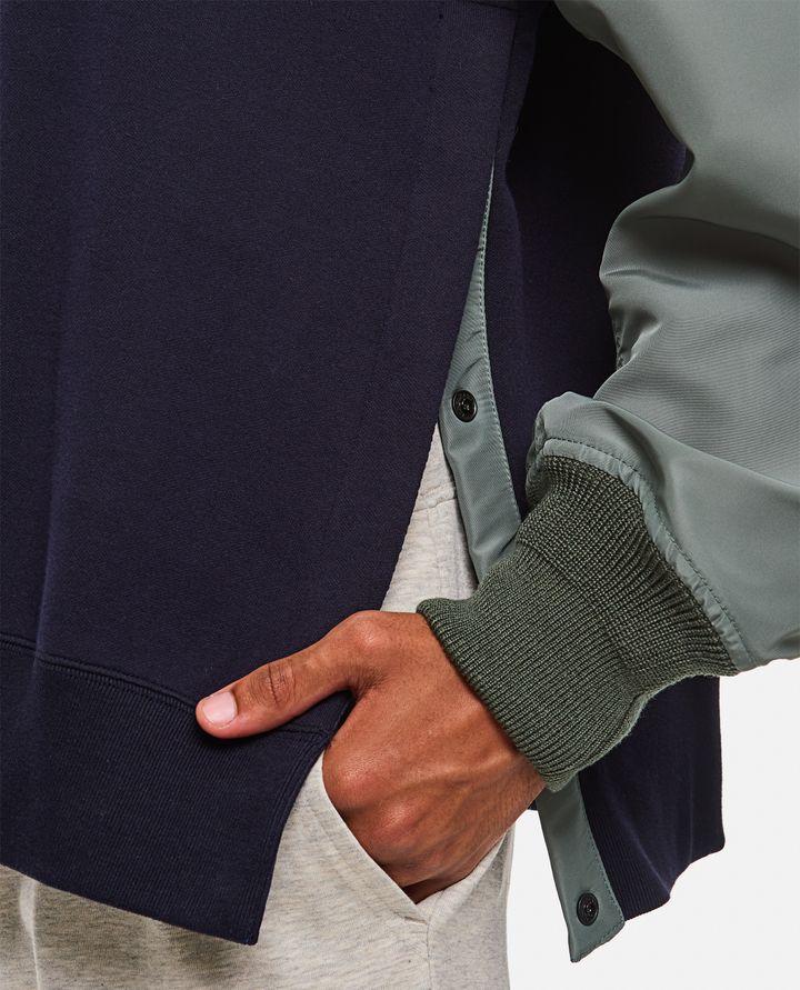 Sacai NYLON TWILL X SPONGE SWEAT PULLOVER