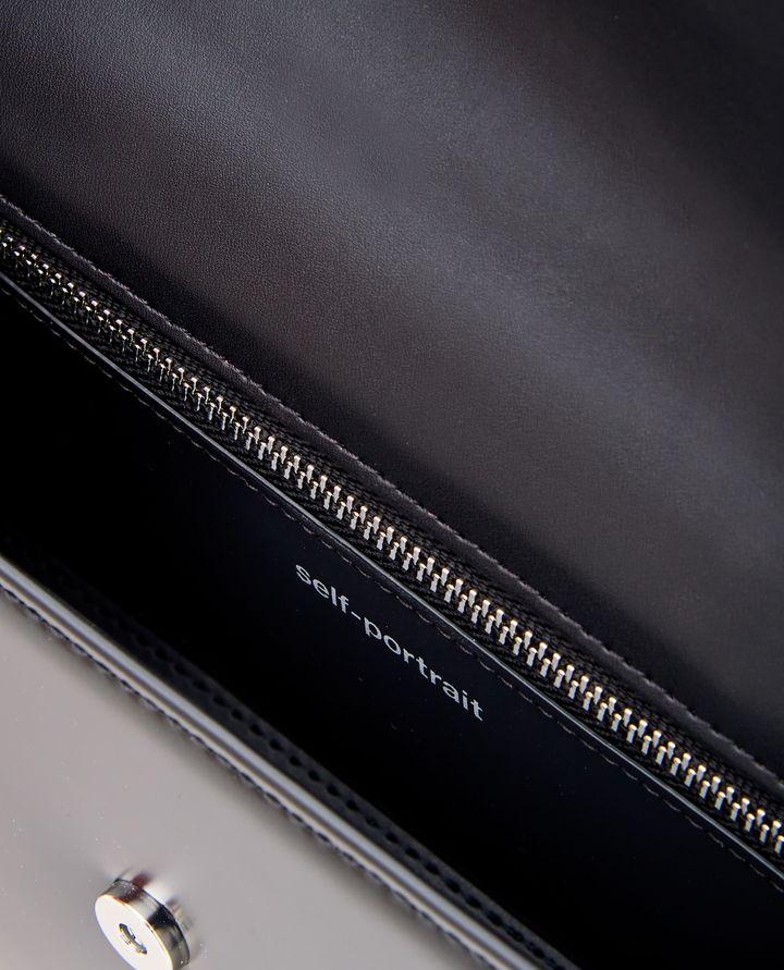 Self-Portrait BORSA BAGUETTE IN PELLE NERA