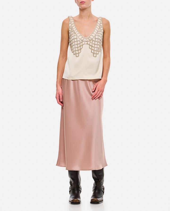 Self-Portrait CANOTTA CON BRALETTE BRILLANTI