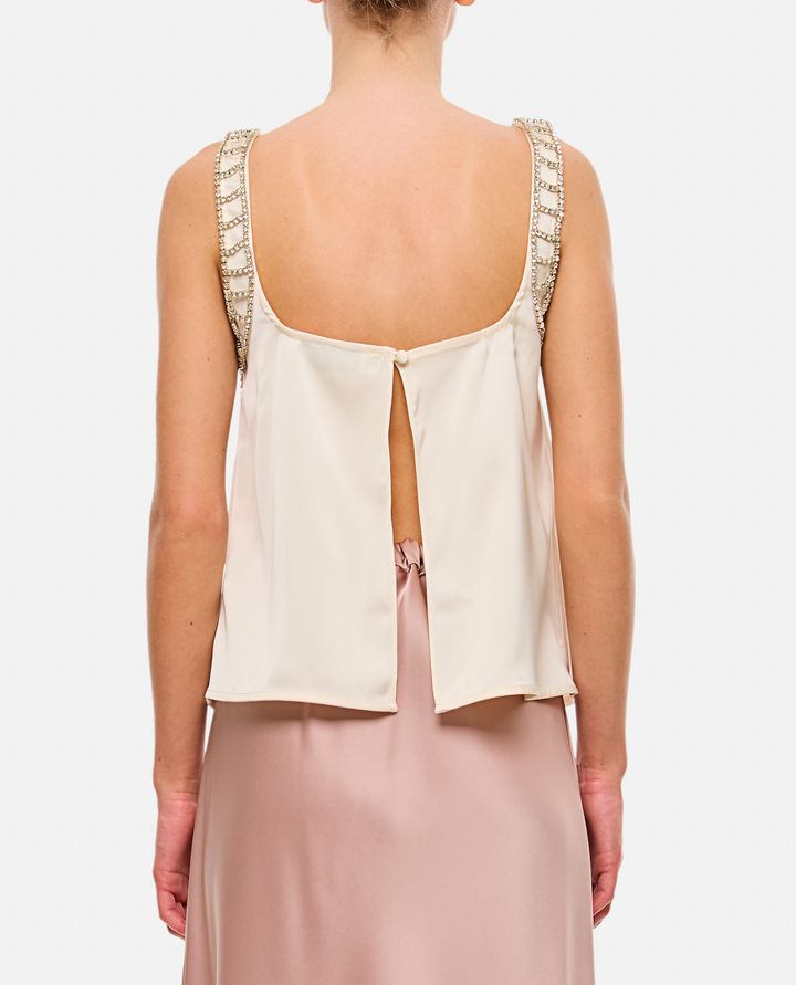 Self-Portrait CANOTTA CON BRALETTE BRILLANTI