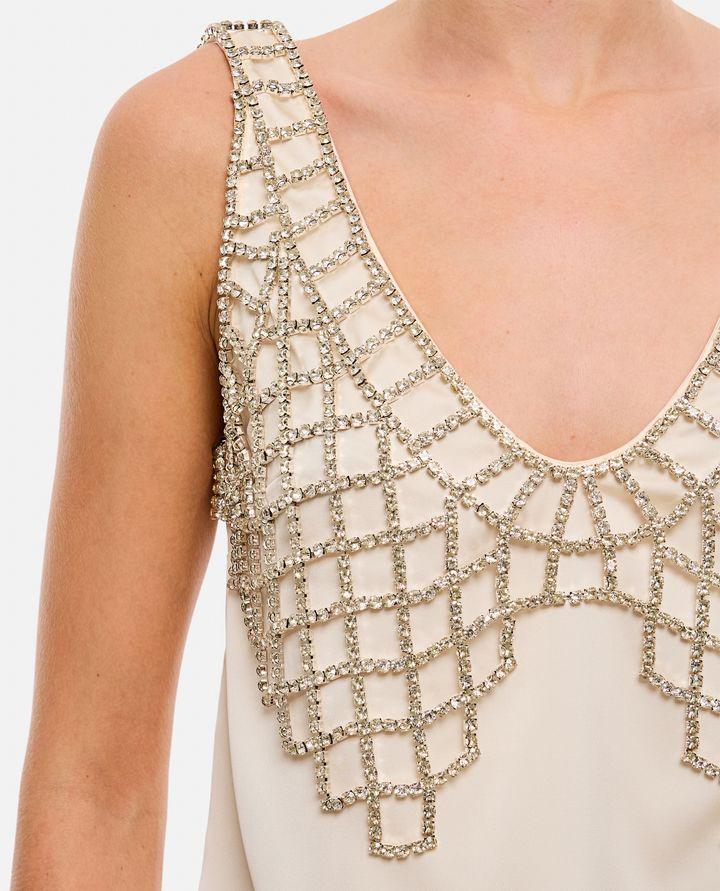 Self-Portrait CANOTTA CON BRALETTE BRILLANTI