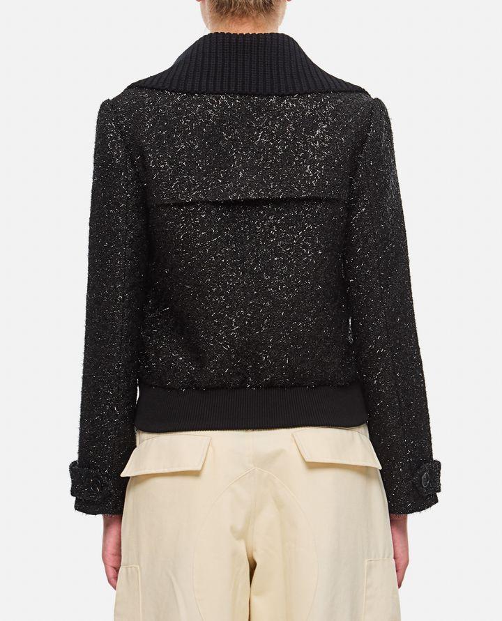 Self-Portrait TINSEL BOMBER IN BOUCLE