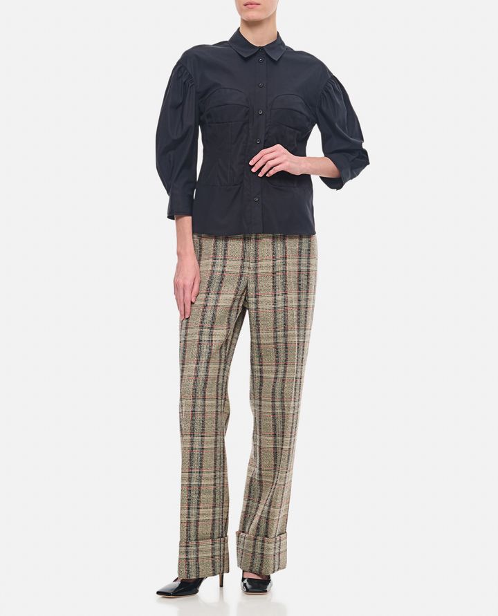 Simone Rocha CAMICIA CON CUCITURA CORSETTO