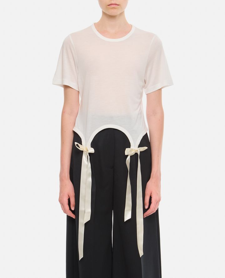 Simone Rocha T-SHIRT CON FIOCCHI