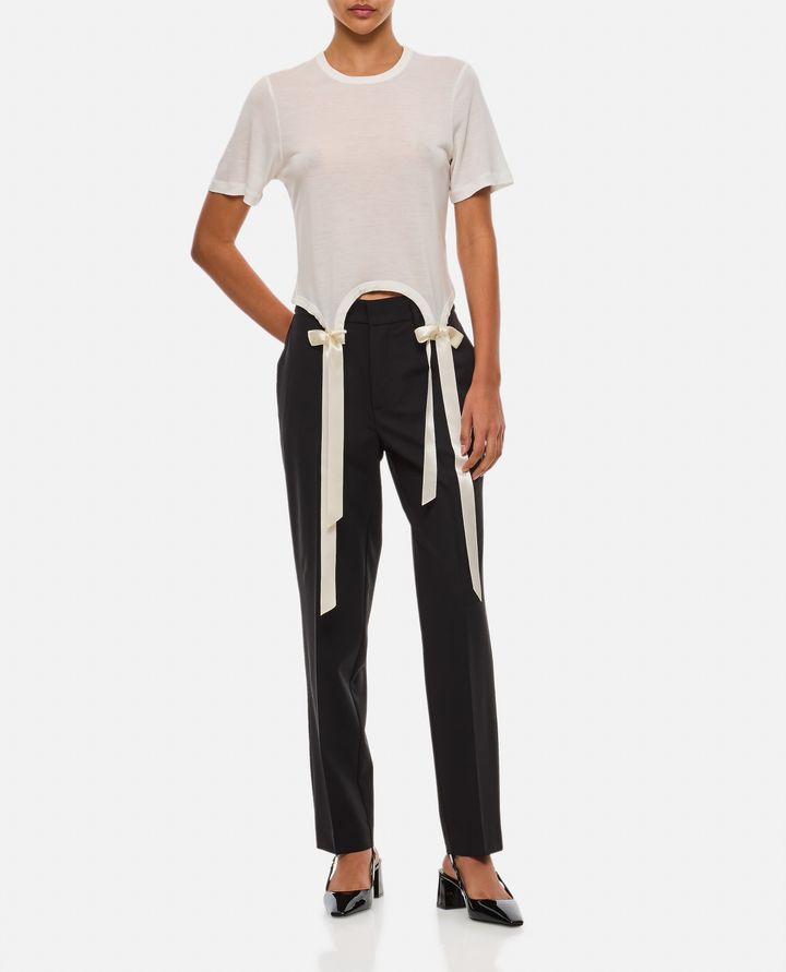 Simone Rocha T-SHIRT CON FIOCCHI