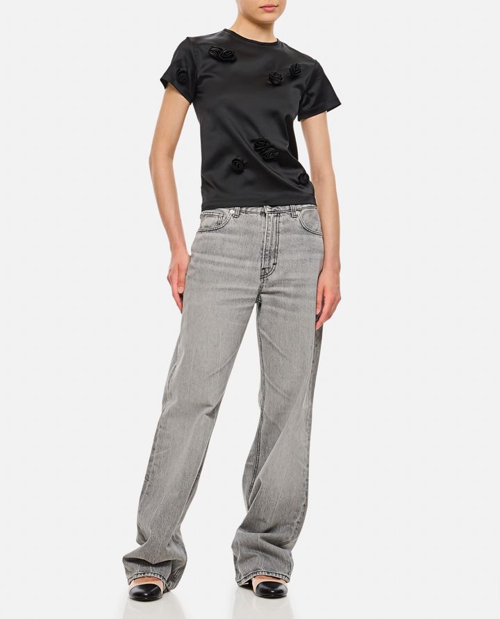 Sportmax MENDOZA T-SHIRT NERA CON DA DONNA