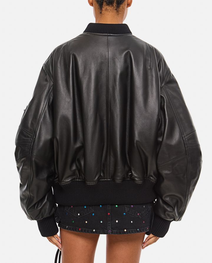 The Attico ANJA BOMBER IN PELLE