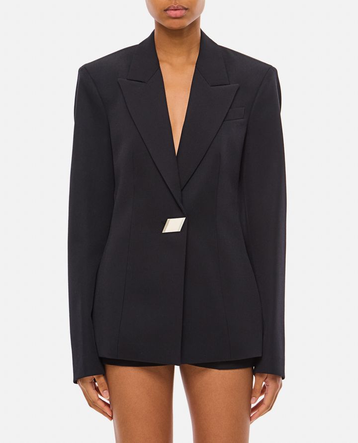 The Attico BLAZER IN GABARDINA DI LANA