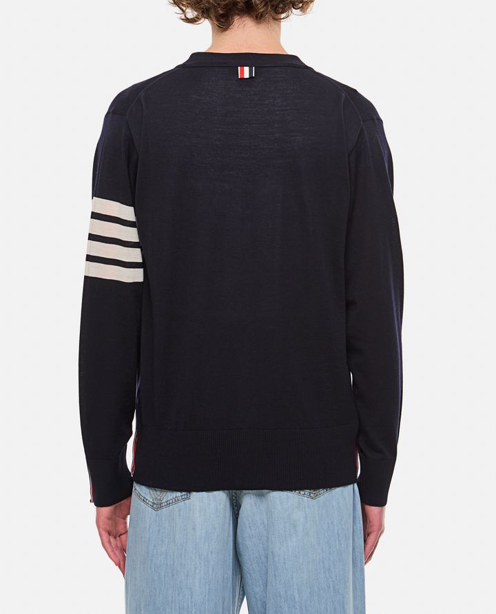 Thom Browne CARDIGAN CLASSICO SCOLLO A V