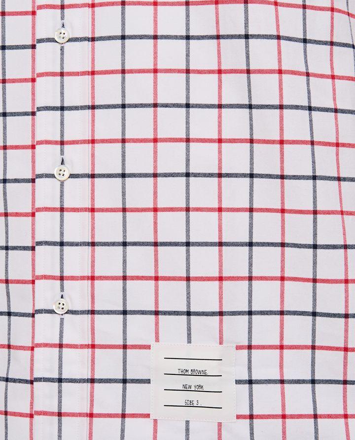 Thom Browne TATTERSALL CAMICIA