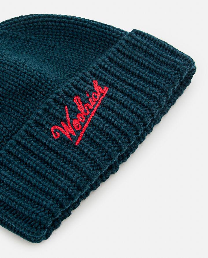 Woolrich MERINO WOOL LOGO BEANIE
