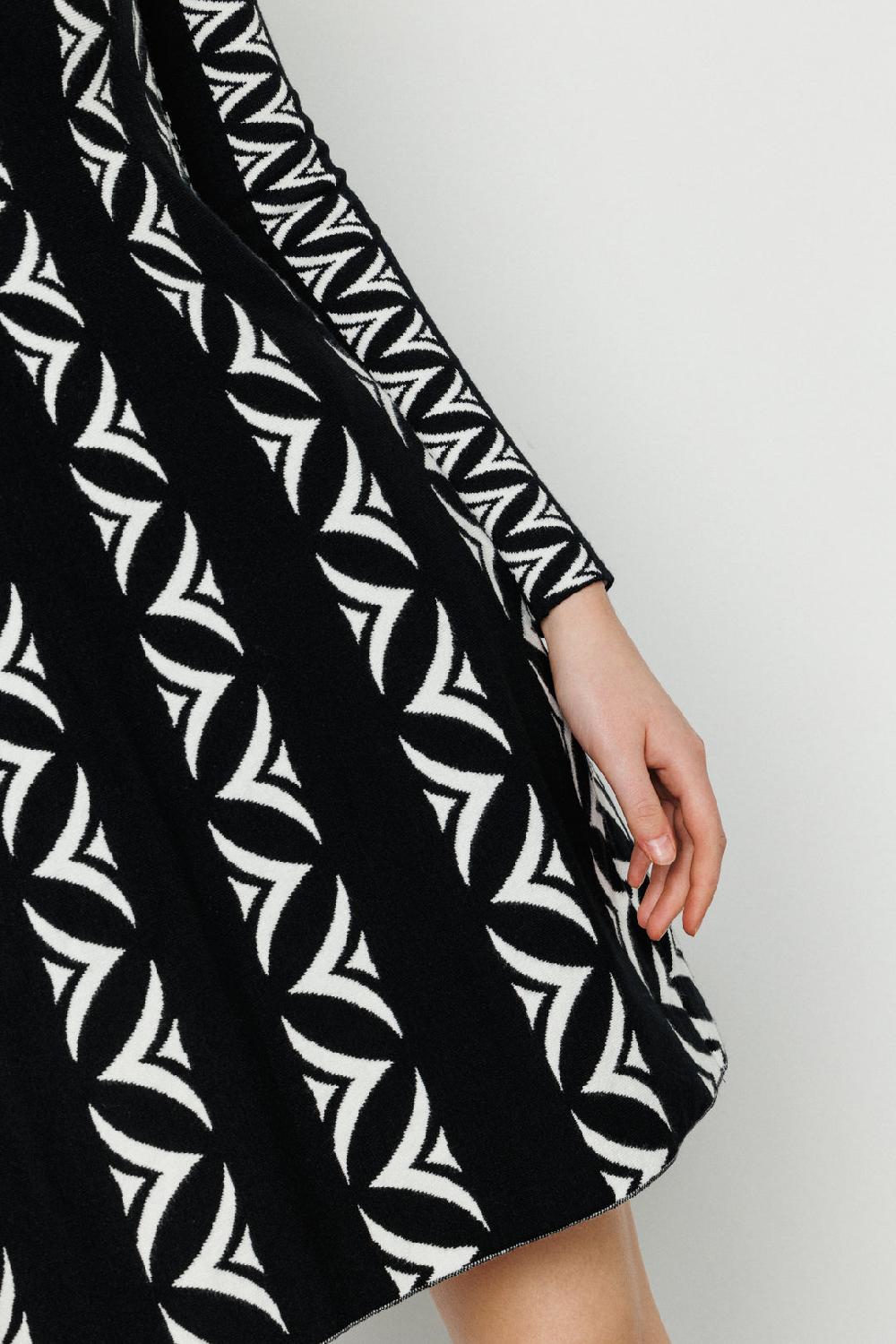 Akep ABITO CORTO AKEP CON GONNA A RUOTA IN JACQUARD