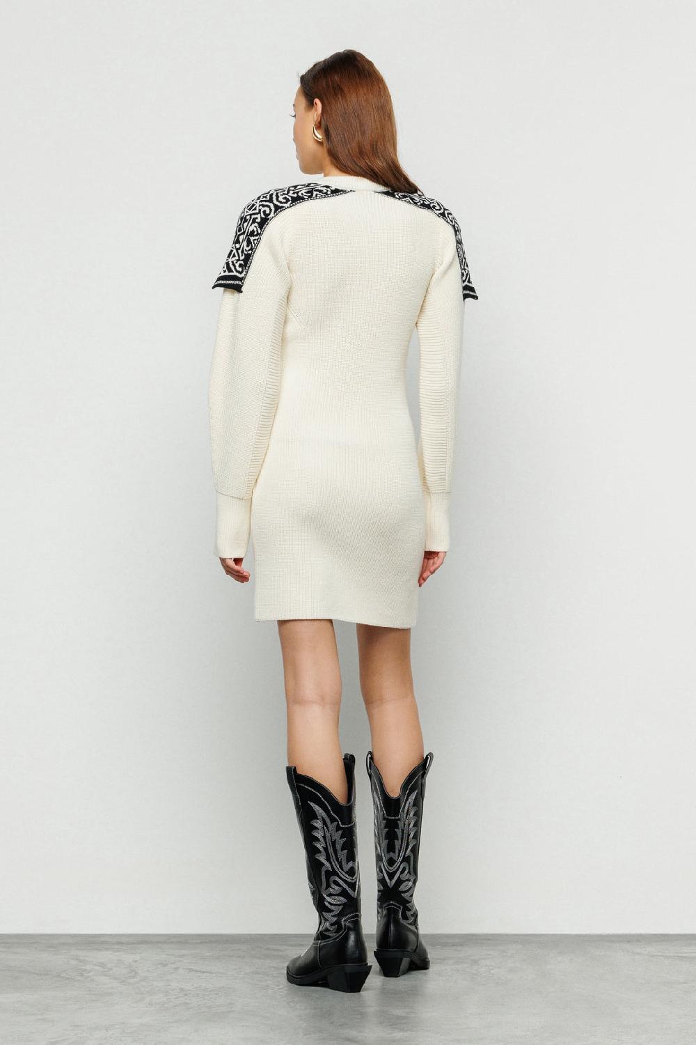 Akep ABITO CORTO AKEP CON SPALLINE IN TESSUTO JACQUARD