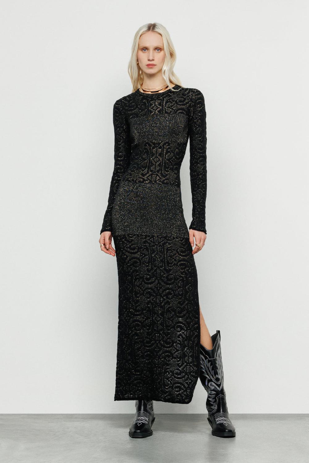 Akep ABITO LUNGO AKEP CON OBLO' SUL RETRO EFFETTO DEVORE'