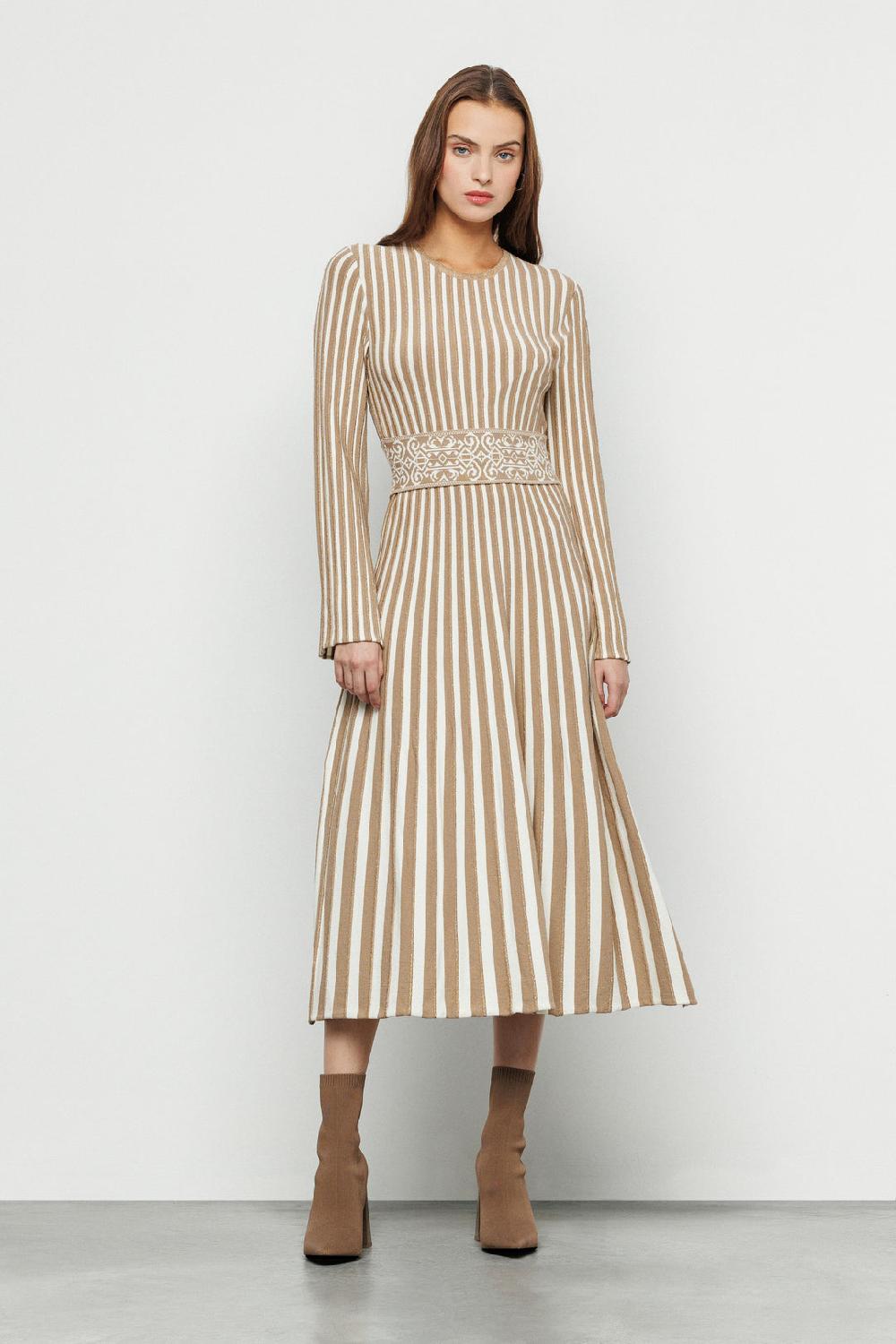 Akep ABITO LUNGO AKEP A RIGHE BICOLOR